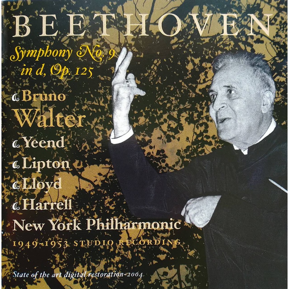 Music &amp; Art CD1155 華爾特指揮貝多芬第九號交響曲合唱 Bruno Walter Beethoven Symphony No9 Op125 1CD)
