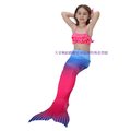 MER017天姿訂製款兒童款多色漸層魚鱗印花美人魚公主造型服裝