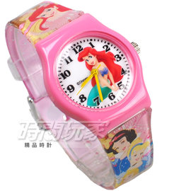 Disney 迪士尼 時尚卡通手錶 小美人魚 公主 兒童手錶 數字 女錶 粉紅色 D小美人魚小P1