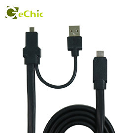 On-Lap1305H專用micro-HDMI與USB-A傳輸線(適用於超薄筆電、相機、攝影機等)