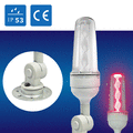 (日機)LED警示燈導光柱型警示燈 透明罩警示燈積層燈/三色燈/報警燈適用各類機械,自動化設備使用NLA70DC-3B3D
