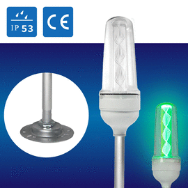 (日機)LED警示燈導光柱型警示燈 透明罩警示燈積層燈/三色燈/報警燈適用各類機械,自動化設備使用NLA70DC-3B4D