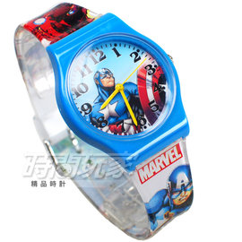 Disney 迪士尼 時尚卡通手錶 漫威 復仇者聯盟 美國隊長 兒童手錶 數字男錶 藍色 D美國隊長大-3