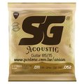 亞洲樂器 SG Strings Acoustic Guitar 85/5 11-52 黃銅木吉他弦、套弦*1、匹克*1、備用弦E*1、百年製弦工藝、巴西品牌