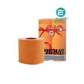 【易油網】RENOVA 橘色 浴廁用衛生紙 (一組六捲) #20794