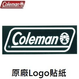 [ Coleman ] 原廠Logo貼紙 黑 L / CM-10523