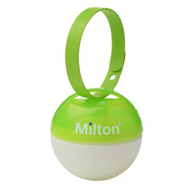 英國 Milton 米爾頓 攜帶式奶嘴消毒球(需搭配迷你消毒錠同時使用) 大地綠