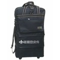 【葳爾登】三層折疊旅行袋旅行箱四輪行李箱,可側背登機箱地攤袋,購物袋/板輪袋72cm黑
