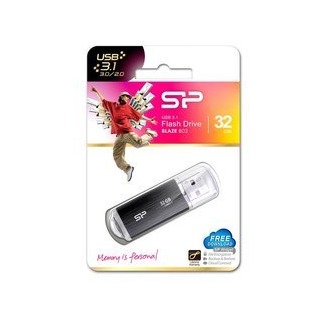 SP 廣穎 32GB 隨身碟 USB3.1 Blaze B02 經典髮絲紋 神秘黑