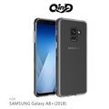 QinD SAMSUNG Galaxy A8+(2018) 雙料保護殼 高透光 PC+TPU 背殼 透明殼
