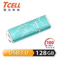 TCELL 冠元-USB3.0 128GB 絢麗粉彩隨身碟-Tiffany藍