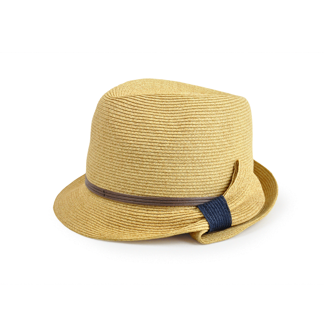 [紙在乎你Natural Club]日系短檐紙編紳士帽 #200H501429 自然色 台灣素材 日本製(耐水洗、抗UV)