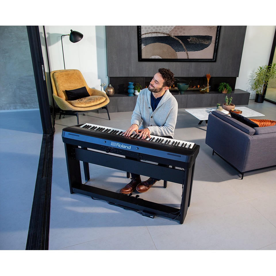 [匯音樂器廣場] Roland FP-90X 88鍵電鋼琴 FP90X經典白色黑色+含琴架+含3支踏板 Roland推薦網路商家