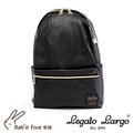 NEW 新品！ 【Legato Largo】質感皮革多口袋後背包 〈黑色〉
