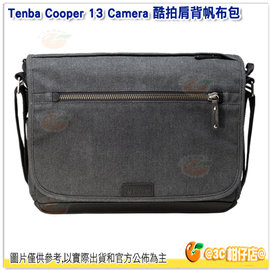 [24期零利率/免運] Tenba Cooper 13 slim 酷拍肩背帆布包 637-402 灰 公司貨 13吋筆電 相機包 側背包