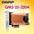 QNAP 威聯通 QM2-2S-220A 雙埠 M.2 22110/2280 SATA SSD 擴充卡