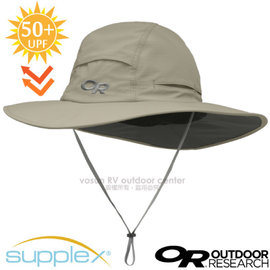 【美國 Outdoor Research】OR 超輕多孔式防曬抗UV透氣大盤帽子(UPF 50+.附帽繩)登山健行圓盤帽.運動防風_243441-0800 卡其