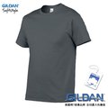 GILDAN美國棉 亞規輕質中性素面圓筒T恤-深灰