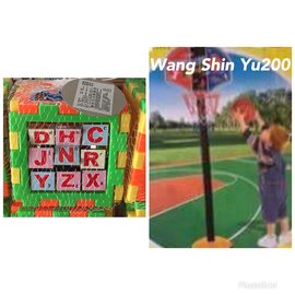 7-11限定下單-Wang Shin Yu（6面拼盒/調式籃球架）