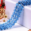[投資團購批發]藍色爆花水晶散珠DIY手工飾品爆花晶半成品50個入