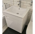新時代衛浴 53 cm 薄臉盆浴櫃組 搭配發泡板浴櫃 現代時間款式 bx l 53