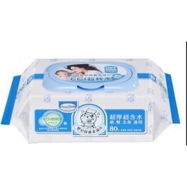 【貝恩 BAAN】 嬰兒保養柔濕巾-無香料80抽x3包/袋