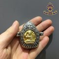 藏傳佛教用品 尼泊爾手工純銀鍍金 文殊嘎烏盒 做舊款加厚1入