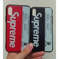 (現貨) supreme 94潮 iphone x 手機殼 軟套 情侶手機殼 黑紅兩色 蘋果
