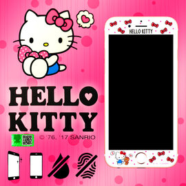 出清 9H滿版 Hello Kitty 三麗鷗正版授權 4.7吋 iPhone 6/7/8/SE (2020/2022) 彩繪玻璃手機螢幕保護貼/強化玻璃/鋼化玻璃 玻璃貼 保貼