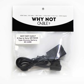 鏡花園【預售】Why Not cable？ D-Tap to FW50 假電池 D-Tap to Sony NP-FW50 Type Dummy Battery