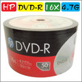HP LOGO DVD-R 16X 4.7G 空白光碟片 100片