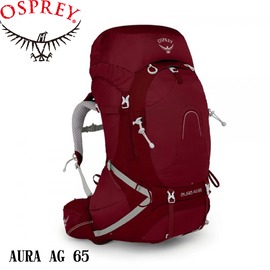 【OSPREY 美國 AURA AG 65 女款《輻射紅》S】AURA AG 65/登山包/登山/健行/自助旅行/雙肩背包