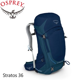 【OSPREY 美國 男款 Stratos 36 《暗夜藍》M/L】Stratos 36/登山包/登山/健行/自助旅行/雙肩背包/露營