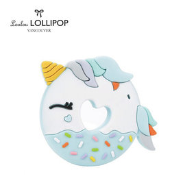 加拿大 Loulou lollipop 甜甜圈獨角獸固齒器-飛天藍