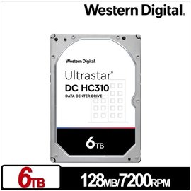 麒麟商城-WD 6TB 3.5吋企業級SATA硬碟(HUS726T6TALE6L4)/5年保