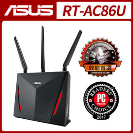 【ASUS 華碩】RT-AC86U 802.11ac 雙頻無線 2900Mbps Gigabit 電競路由器 實體店家 台灣公司貨『高雄程傑電腦』