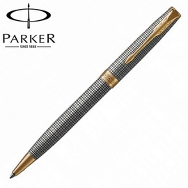 【派克 PARKER】卓爾系列 純銀格紋金夾 原子筆 P1931492 /支