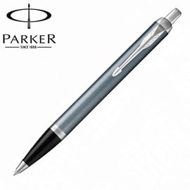 【派克 PARKER】新IM系列 藍灰白夾 原子筆 P1975563 /支