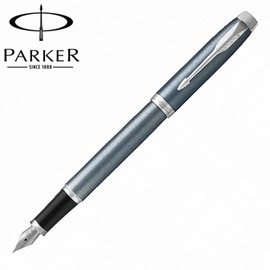 【派克 PARKER】新IM系列 藍灰白夾 鋼筆 P1931648 /支