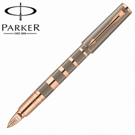 【派克 PARKER】精英系列-第五元素 書寫筆 灰褐金環/L P1858538 /支