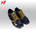► T1-pro ◄客製款棒壘球鞋 T1休閒慢跑鞋 3D泡綿底 低筒 深藍色X金色 網布 綁帶式