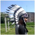 印第安酋長帽 cosplay 羽毛頭飾 酋長帽 印地安 Warbonnet-S