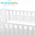 英國 breathablebaby 透氣嬰兒床圍 全包型 18433 滿天星灰
