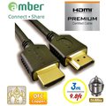 【京徹】【PREMIUM HDMI 2.0b認證】OFC無氧銅極品優質高速HDMI傳輸線A-A PS4/Xbox one/藍光DVD高階影音專用指定線-【3M】