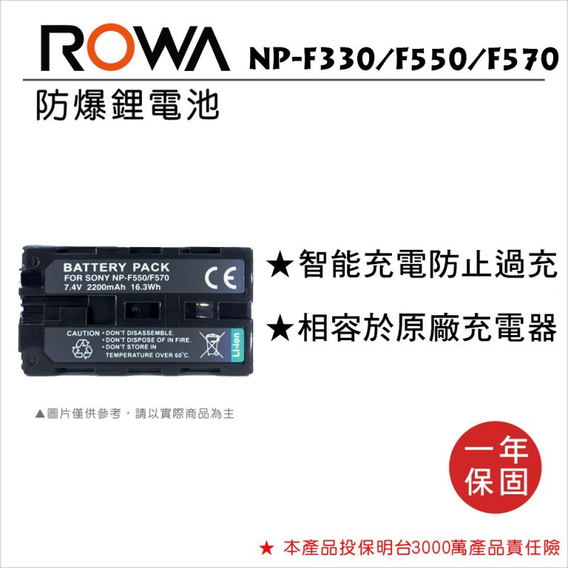 【亞洲數位商城】ROWA樂華 SONY F330/F550/F560/F570 副廠鋰電池