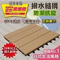 【家適帝】頂級抗腐仿實木防滑防火塑木地板(1片)最多可超取10片