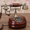 歐式電話機仿古電話機復古實木電話家用電話固定座機電話新款`