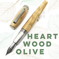 =小品雅集=義大利 Montegrappa 萬特佳 HEARTWOOD - 原木系列鋼筆（橄欖木）