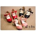 【樂樂童鞋】S173 - 韓版 女童 低跟 蝴蠂結 高跟鞋 公主鞋 皮鞋 全館任2件免運！
