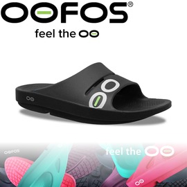 【OOFOS 美國 女 舒壓健康拖鞋/6《黑》】W1500-BLK/人體工學/透氣涼鞋/氣墊鞋/舒壓拖鞋